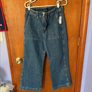GAP Women's Denim Wide-Leg Jeans